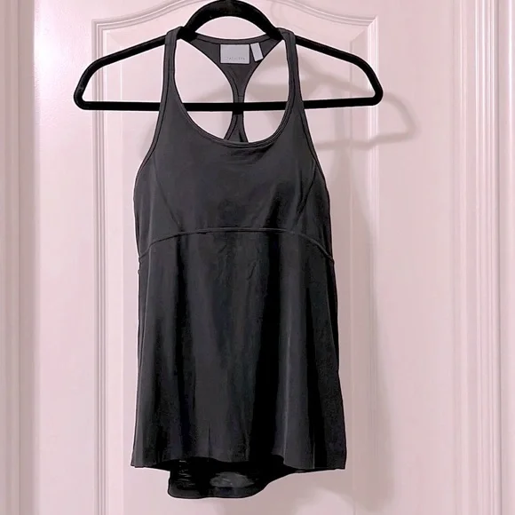 Athleta Black Tank Racerback with Built in Bra - Picture 2 of 13